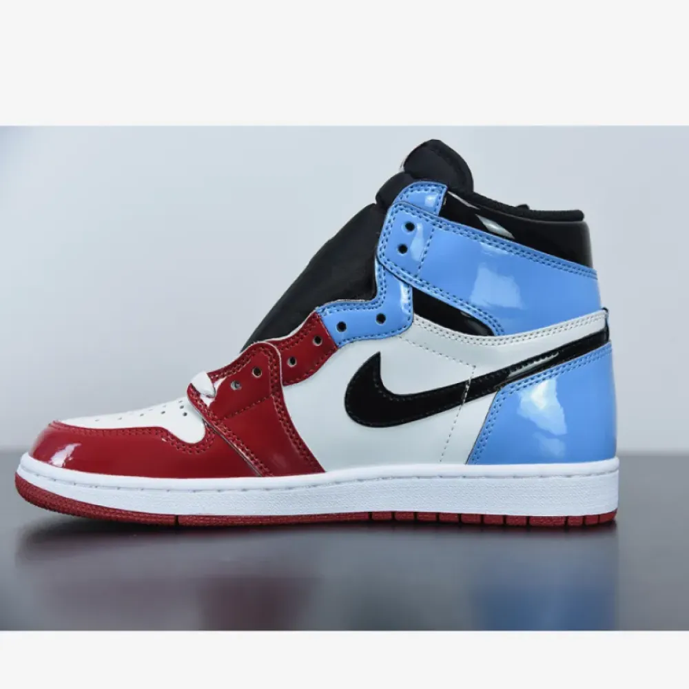 Air Jordan 1 High OG “Fearless” White/University Blue-Varsity Red-Black CK5666-100