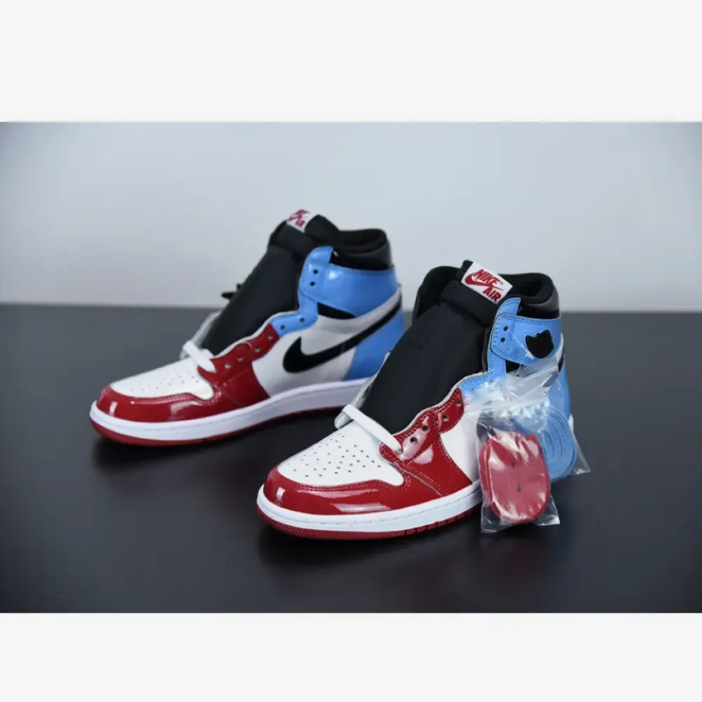 Air Jordan 1 High OG “Fearless” White/University Blue-Varsity Red-Black CK5666-100