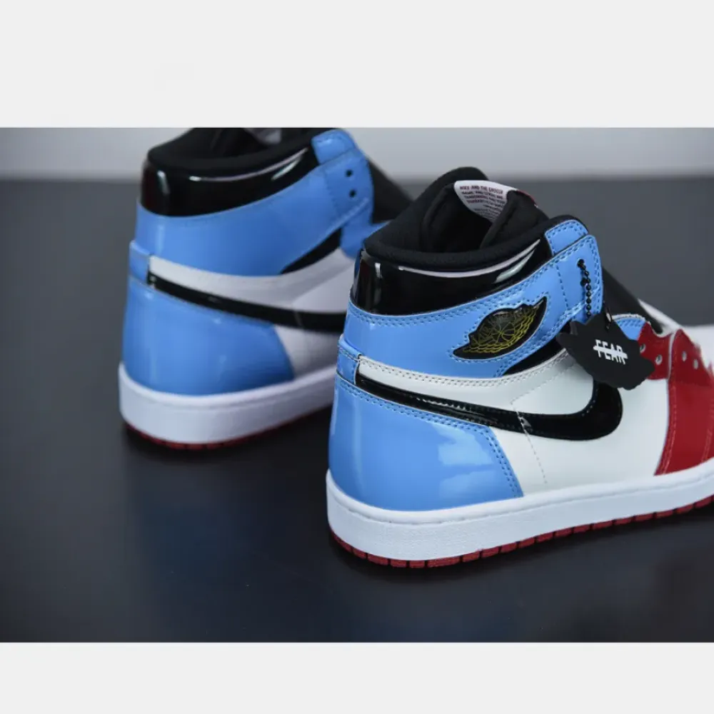 Air Jordan 1 High OG “Fearless” White/University Blue-Varsity Red-Black CK5666-100