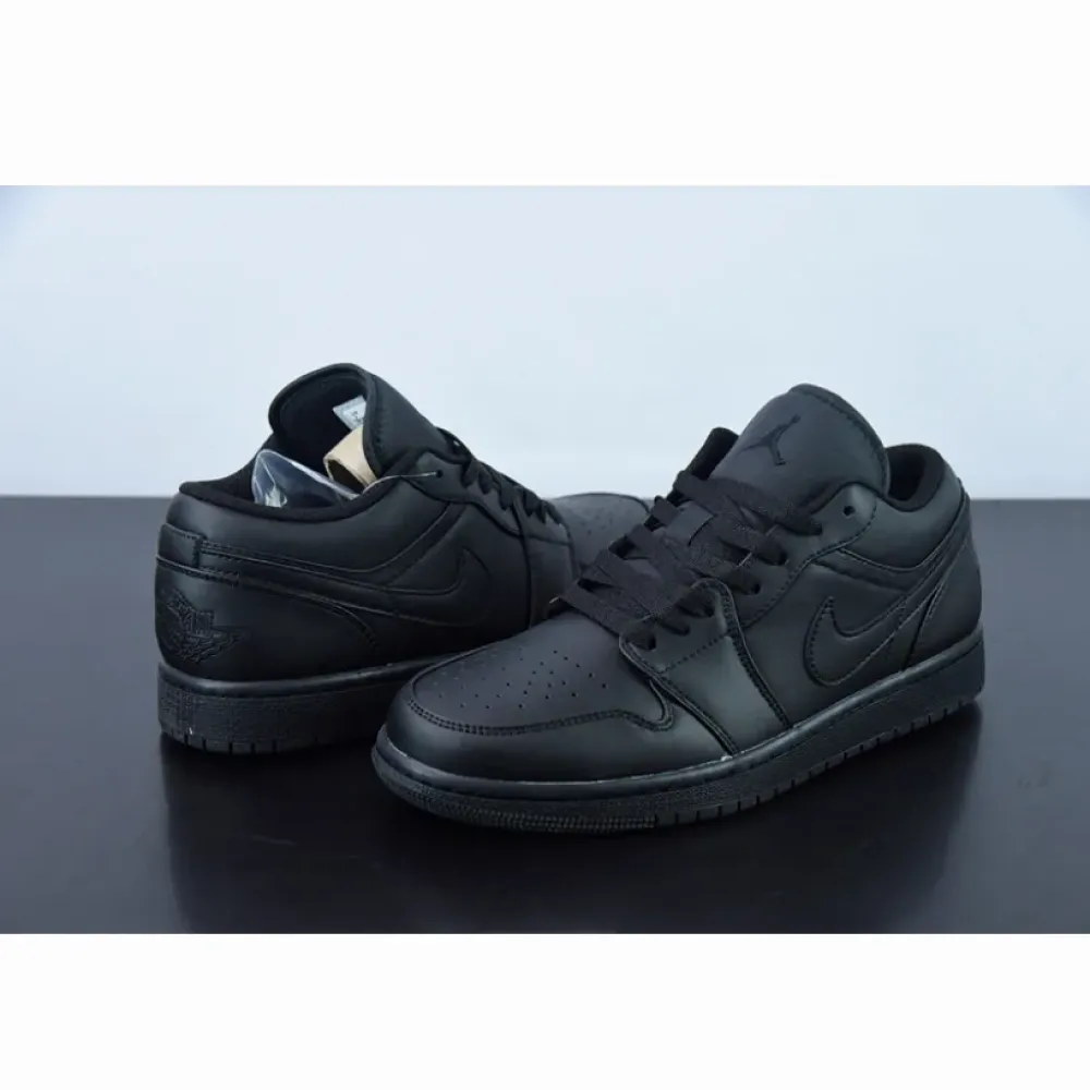 Air Jordan 1 Low Triple Black  553558-093