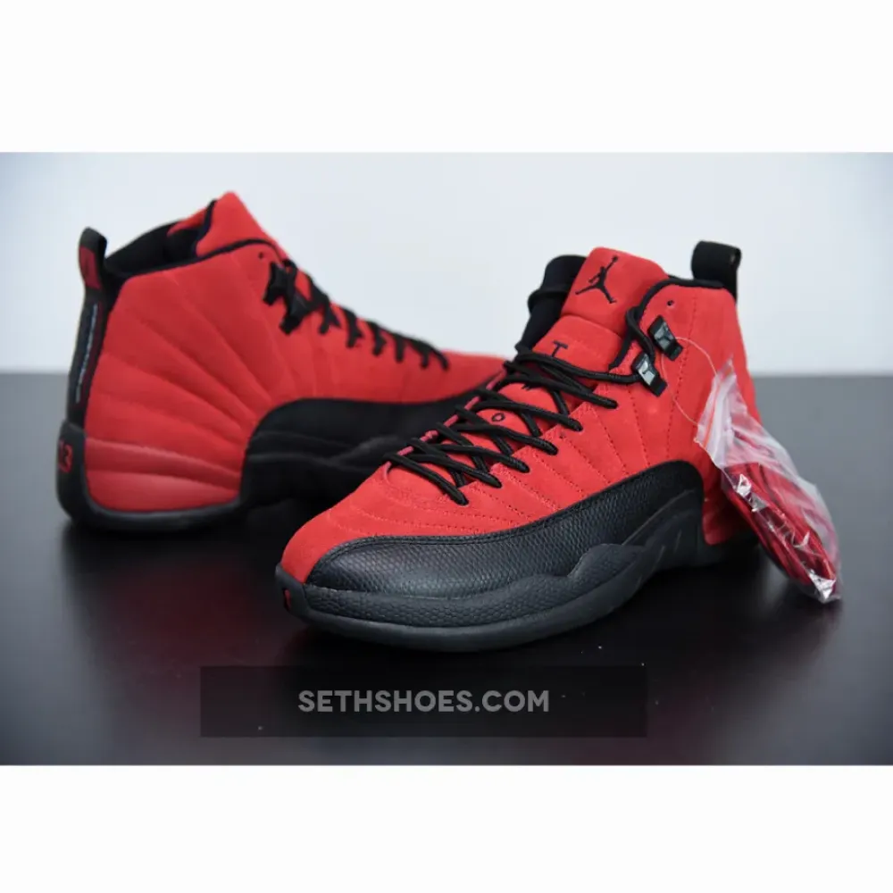 Air Jordan 12 ‘Reverse Flu Game’ Varsity Red/Black  CT8013-602