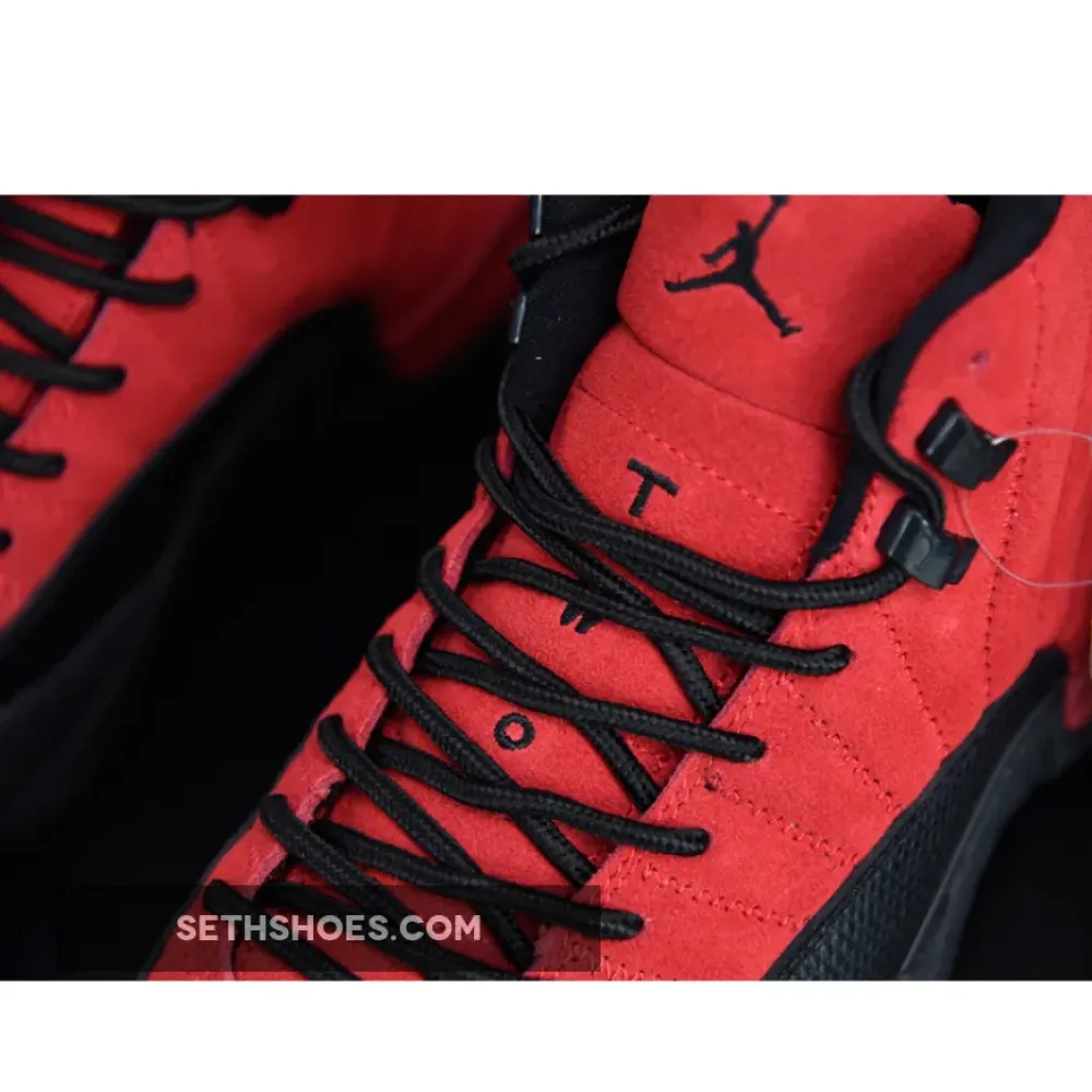 Air Jordan 12 ‘Reverse Flu Game’ Varsity Red/Black  CT8013-602