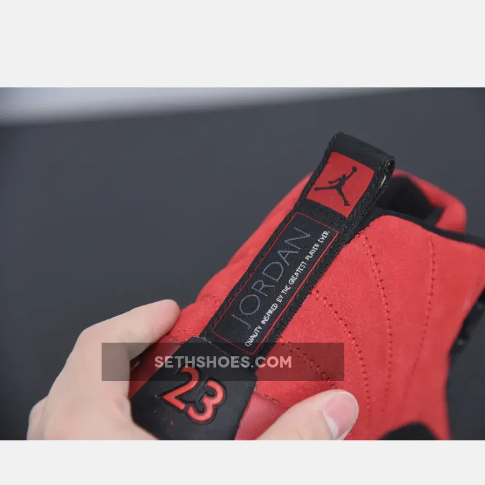 Air Jordan 12 ‘Reverse Flu Game’ Varsity Red/Black  CT8013-602