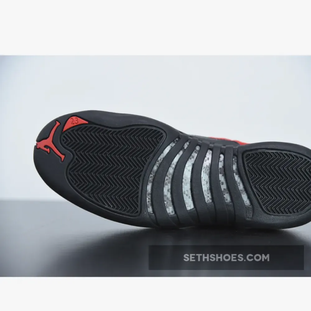 Air Jordan 12 ‘Reverse Flu Game’ Varsity Red/Black  CT8013-602