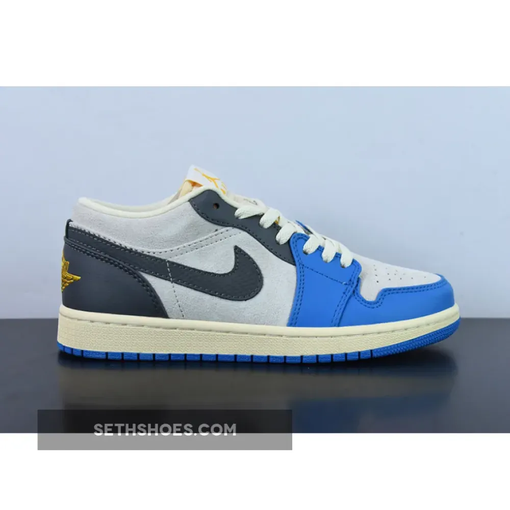 Air Jordan 1 Low ‘UNC Grey’ White/University Blue-Grey-Sail  DZ5376-469