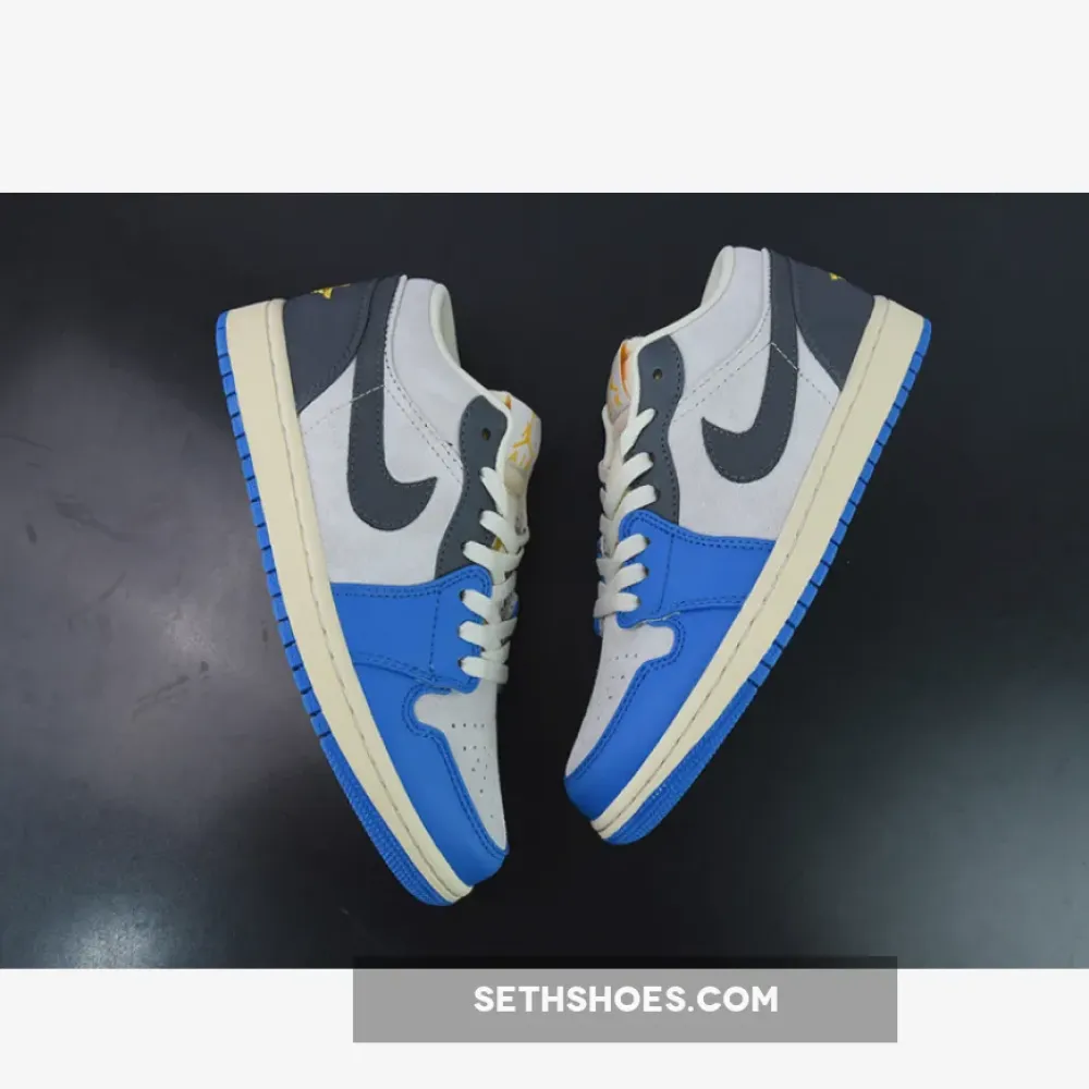 Air Jordan 1 Low ‘UNC Grey’ White/University Blue-Grey-Sail  DZ5376-469