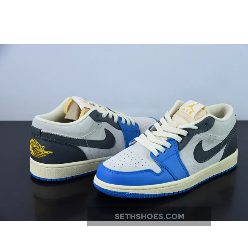 Air Jordan 1 Low ‘UNC Grey’ White/University Blue-Grey-Sail  DZ5376-469