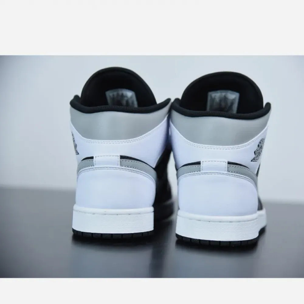 Air Jordan 1 Mid ‘White Shadow’ Black/Medium Grey-White 554724-073
