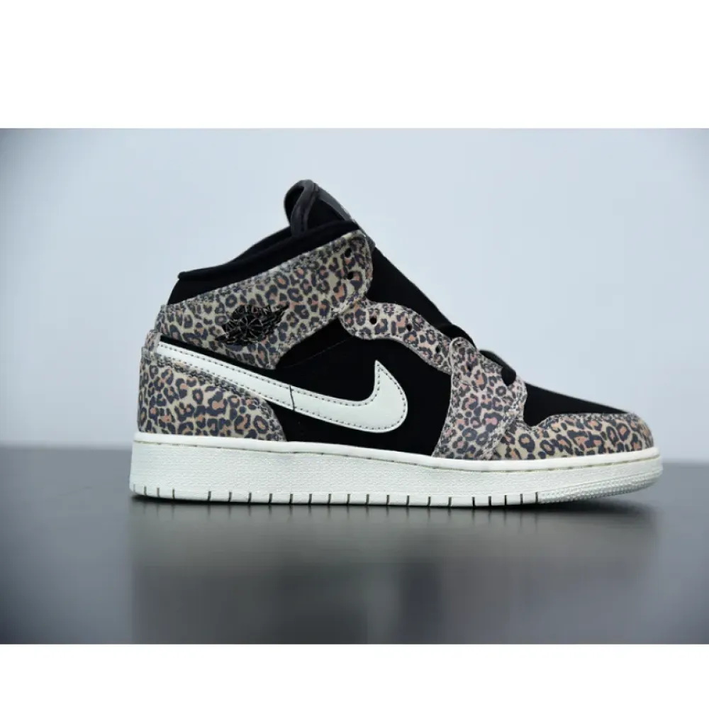 Air Jordan 1 Mid SE GS ‘Leopard’ BQ6931-021