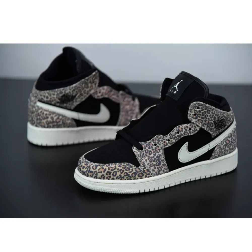 Air Jordan 1 Mid SE GS ‘Leopard’ BQ6931-021