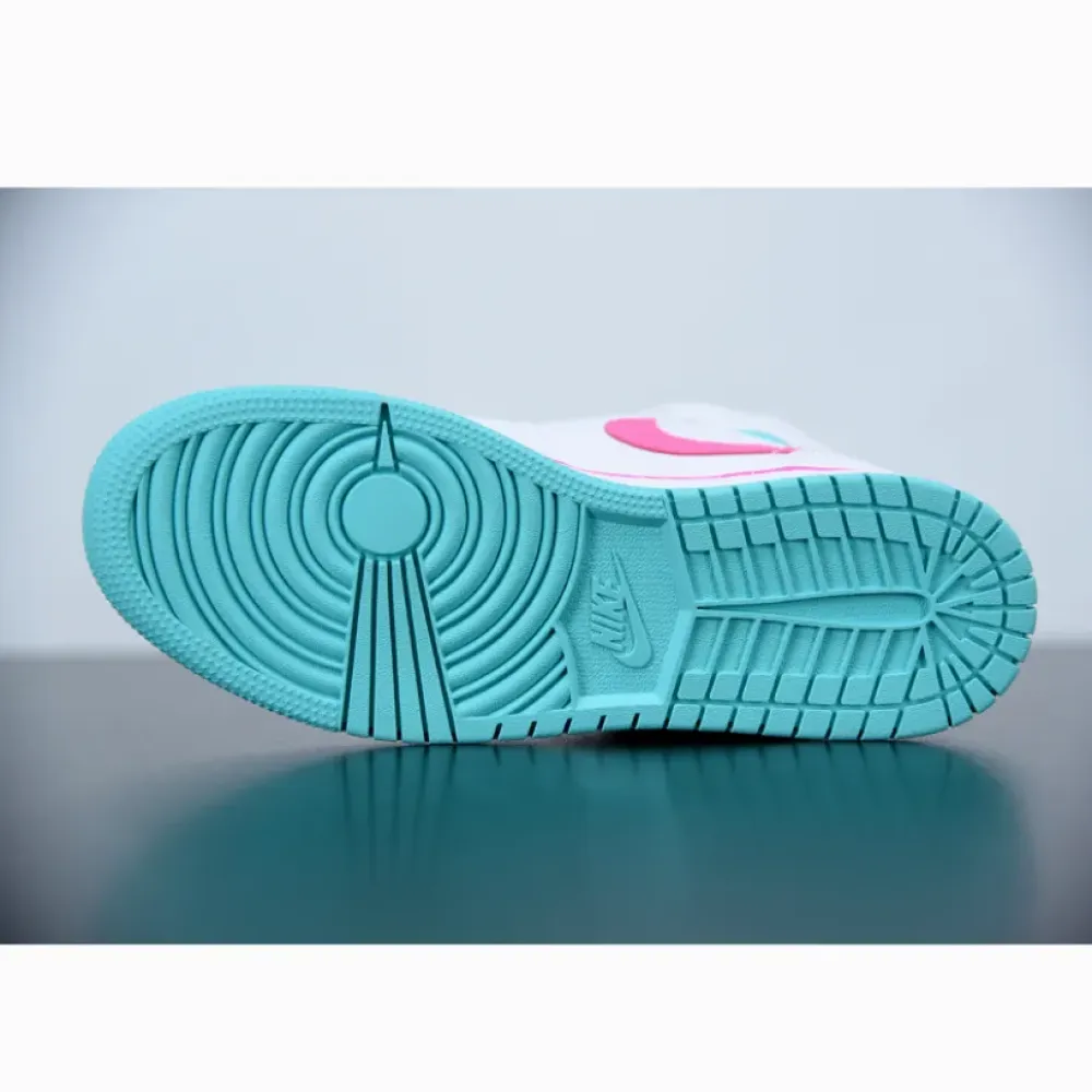 Air Jordan 1 Mid GS White Digital Pink  555112-102