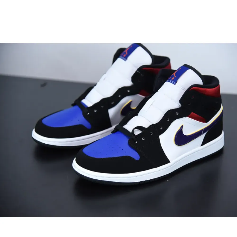 Air Jordan 1 Mid “What The” Field Purple/White-Gym Red 852542-005