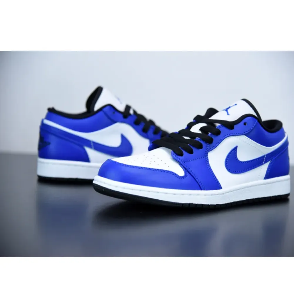 Air Jordan 1 Low White/Game Royal-Black 553558-124