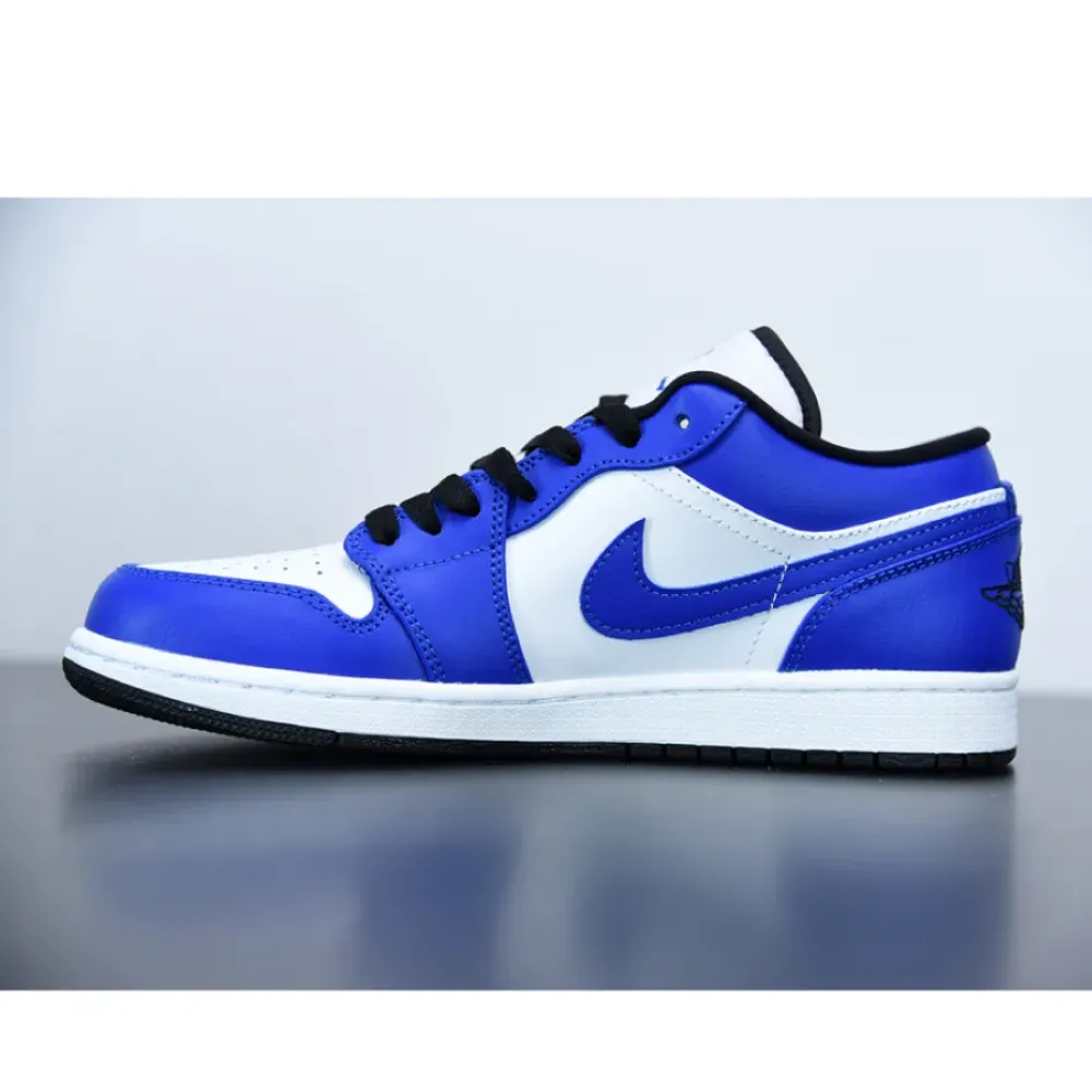 Air Jordan 1 Low White/Game Royal-Black 553558-124