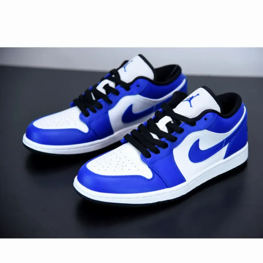 Air Jordan 1 Low White/Game Royal-Black 553558-124