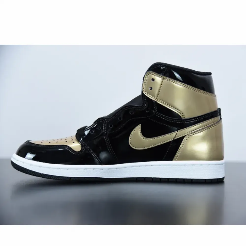 Air Jordan 1 Retro High NRG Patent Gold Toe 861428-007