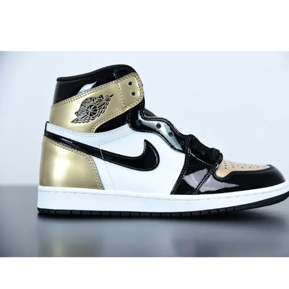 Air Jordan 1 Retro High NRG Patent Gold Toe 861428-007
