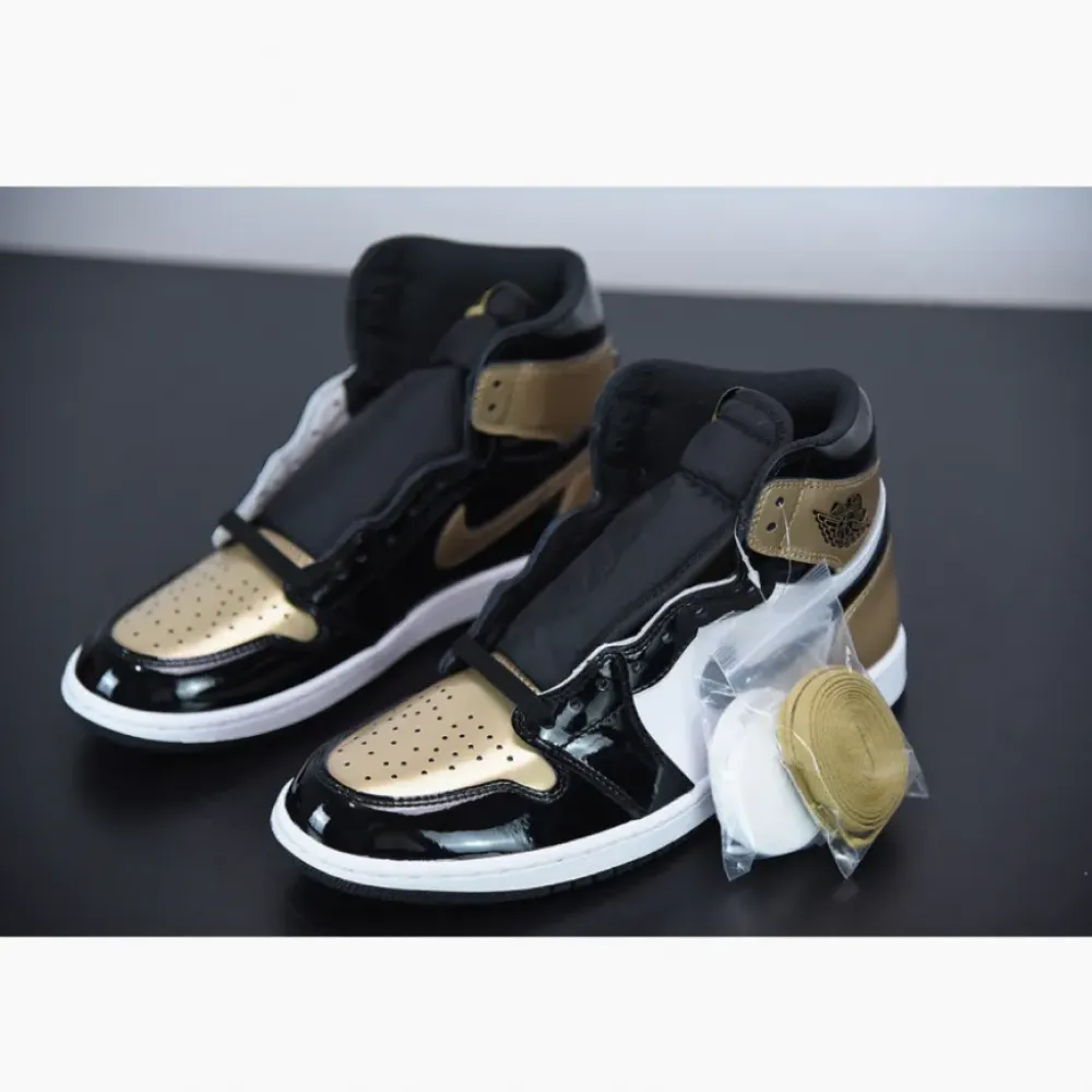 Air Jordan 1 Retro High NRG Patent Gold Toe 861428-007