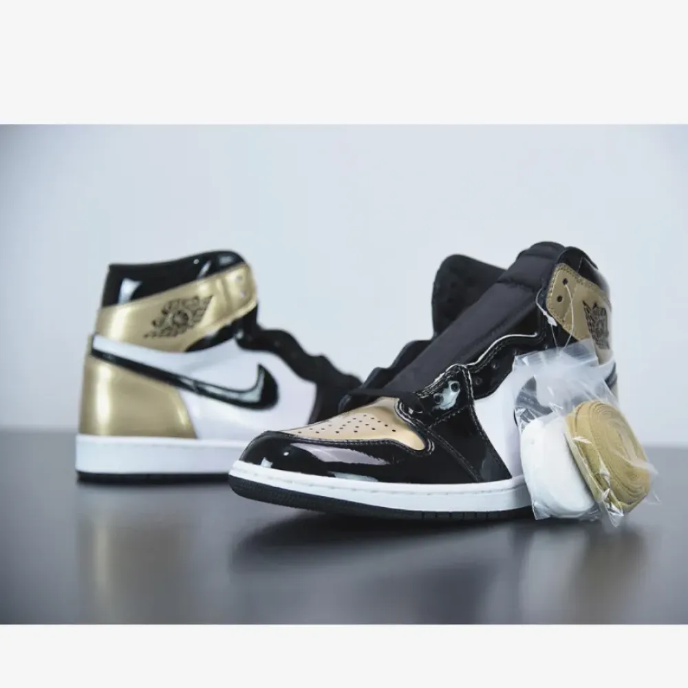 Air Jordan 1 Retro High NRG Patent Gold Toe 861428-007