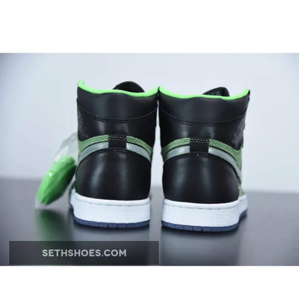 Air Jordan 1 High Zoom Black/Tomatillo-Rage Green CK6637-002