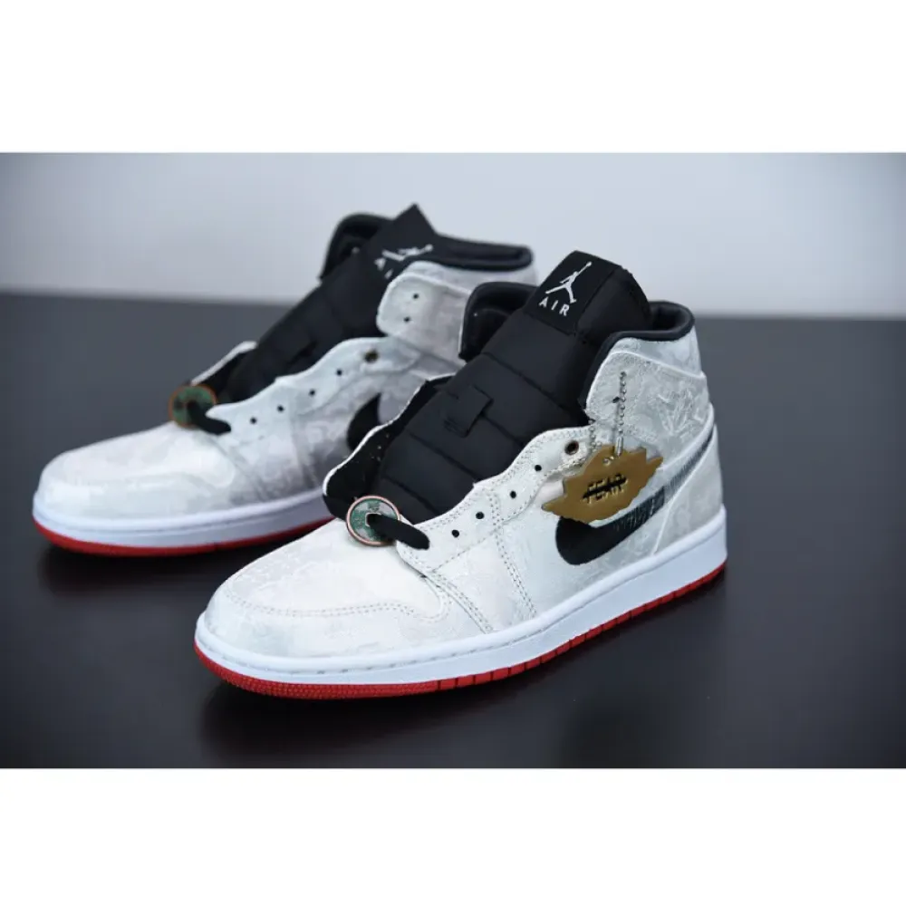 CLOT x Air Jordan 1 Mid ‘Fearless’  CU2804-100