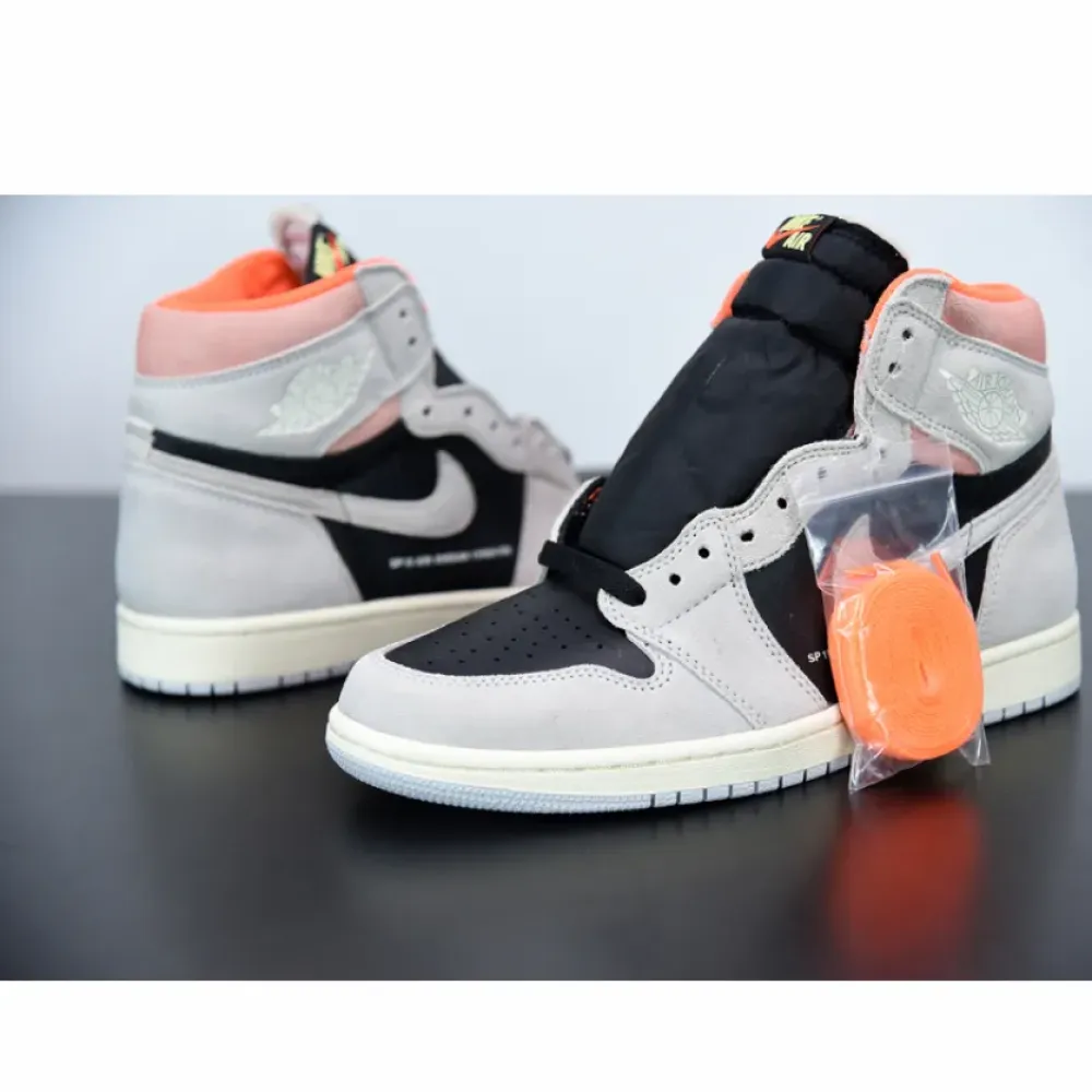 Air Jordan 1 Retro High OG Neutral Grey/Black/Hyper Crimson 555088-018