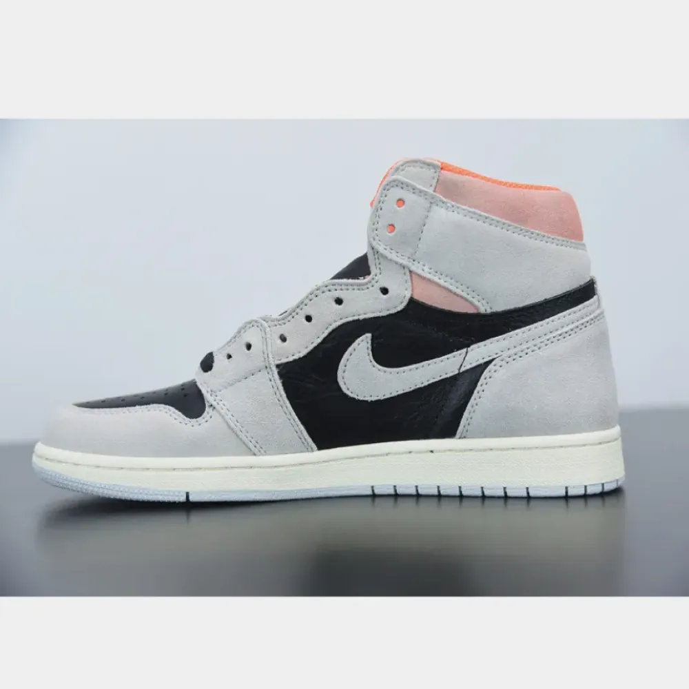 Air Jordan 1 Retro High OG Neutral Grey/Black/Hyper Crimson 555088-018