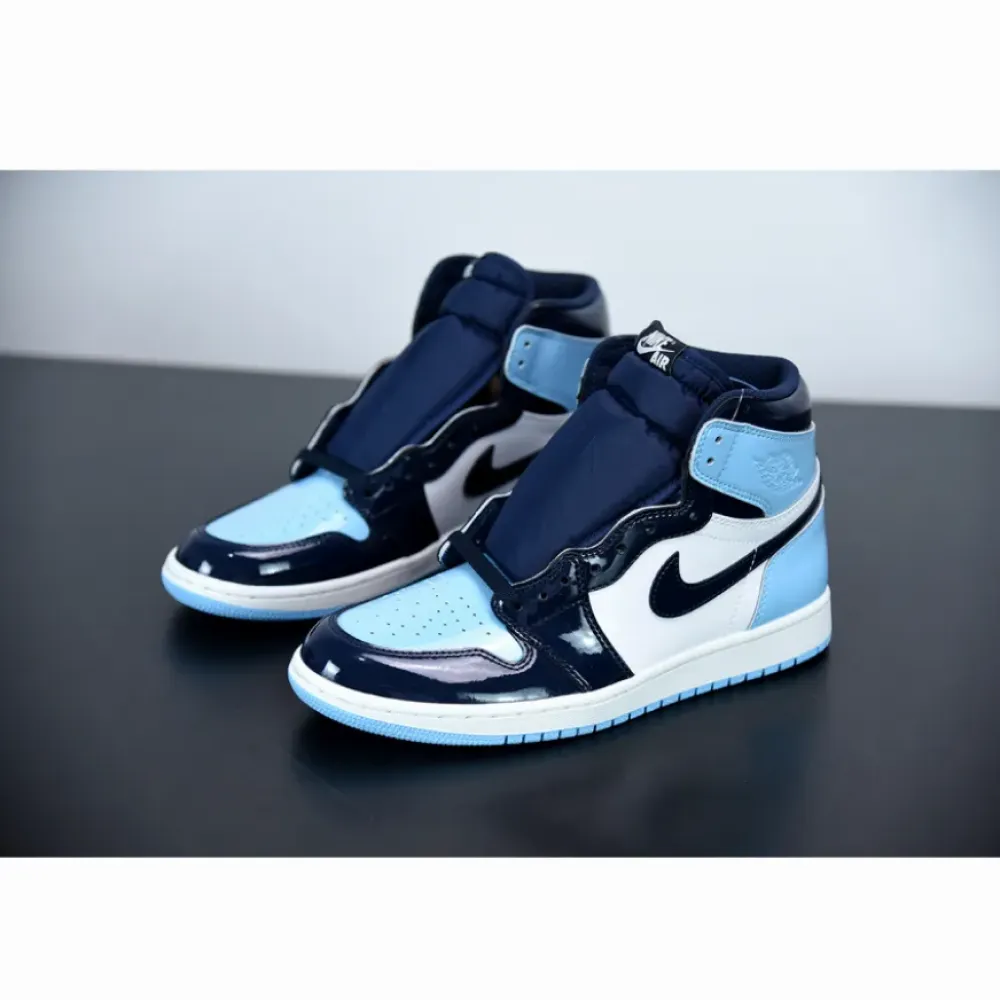 Air Jordan 1 Retro High OG “UNC Patent” Obsidian/Blue Chill-White CD0461-401
