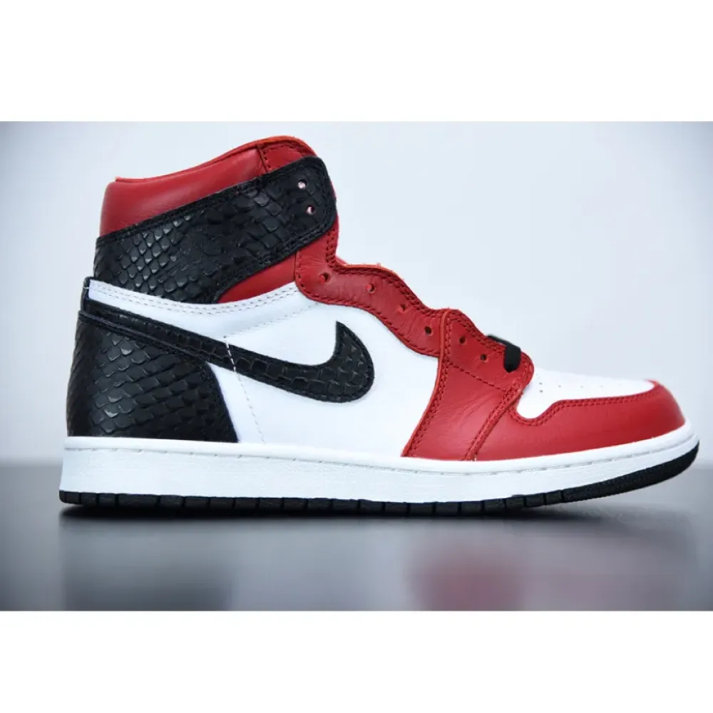 Air Jordan 1 High OG “Satin Snake” Gym Red/White-Black CD0461-601