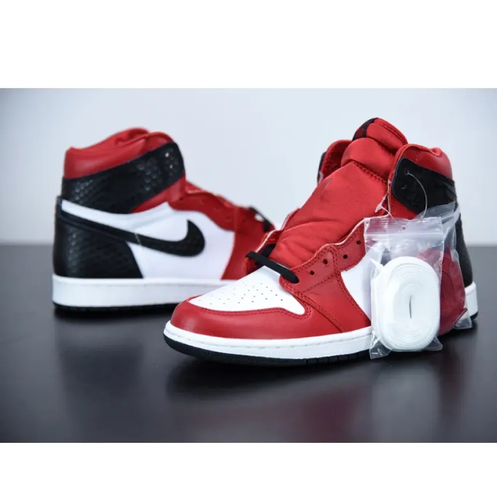 Air Jordan 1 High OG “Satin Snake” Gym Red/White-Black CD0461-601