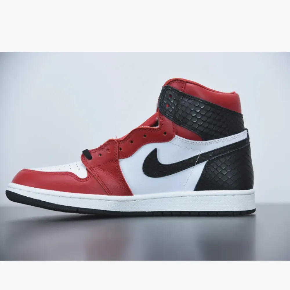 Air Jordan 1 High OG “Satin Snake” Gym Red/White-Black CD0461-601