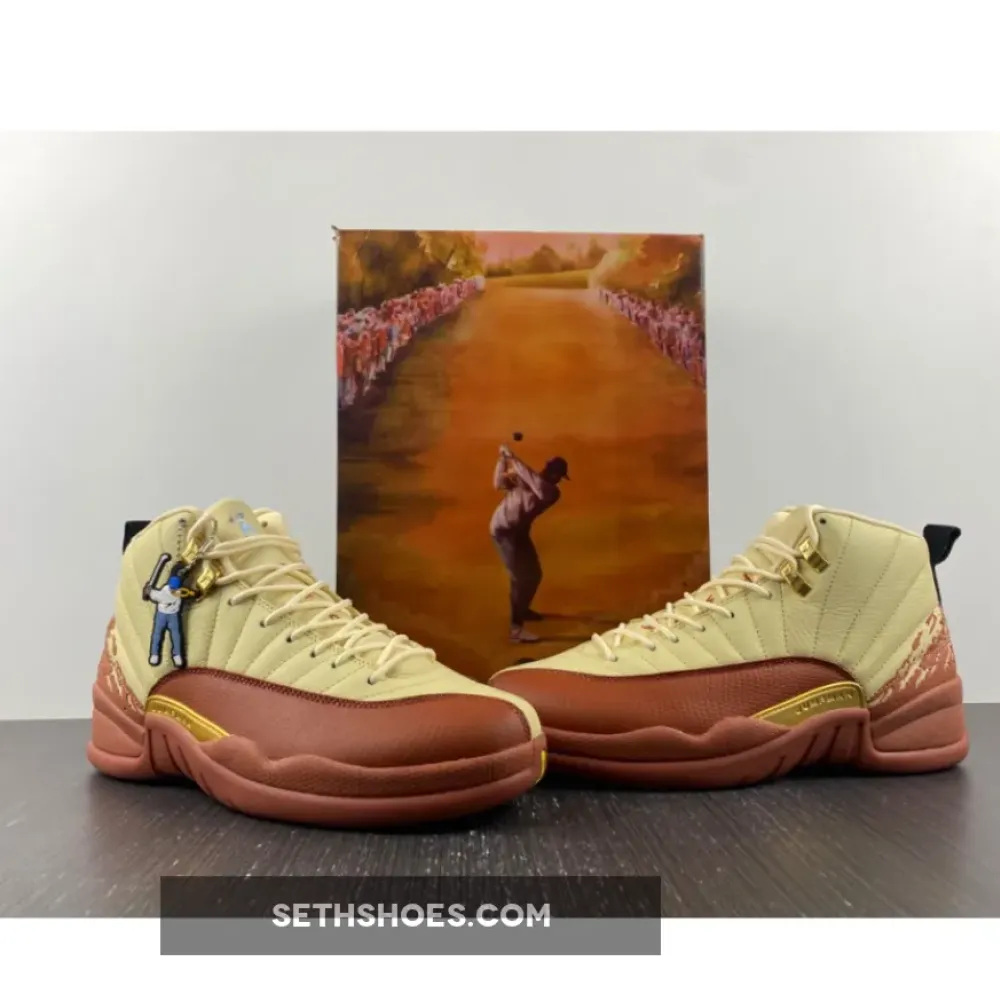 Eastside Golf x Air Jordan 12 Muslin/Black-Burnt Sunrise  DV1758-108