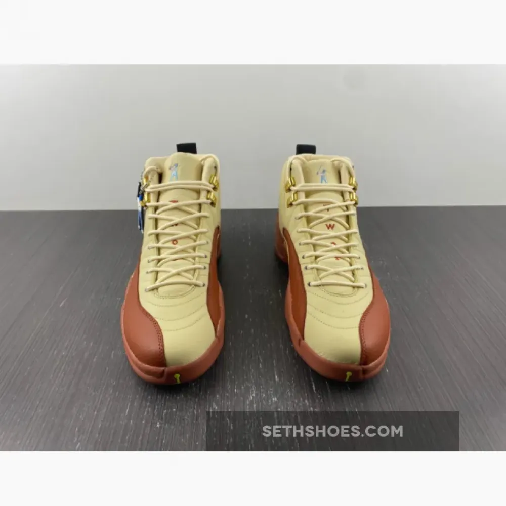 Eastside Golf x Air Jordan 12 Muslin/Black-Burnt Sunrise  DV1758-108