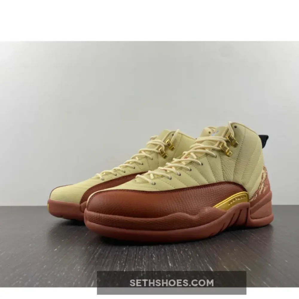 Eastside Golf x Air Jordan 12 Muslin/Black-Burnt Sunrise  DV1758-108