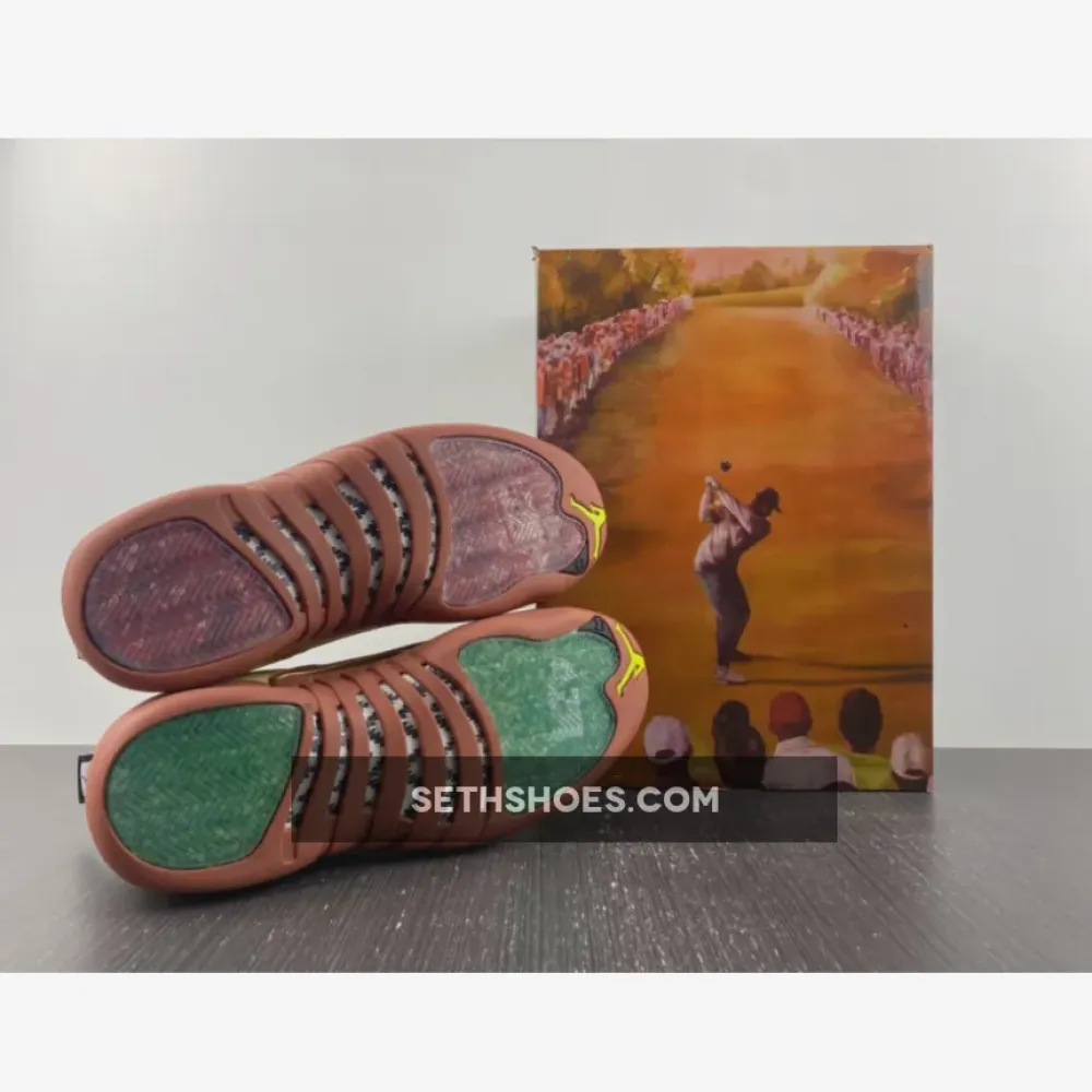 Eastside Golf x Air Jordan 12 Muslin/Black-Burnt Sunrise  DV1758-108