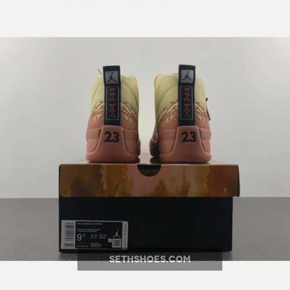 Eastside Golf x Air Jordan 12 Muslin/Black-Burnt Sunrise  DV1758-108