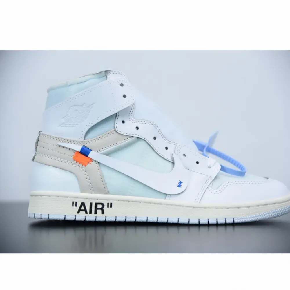 Off-White x Air Jordan 1 “White”  AQ0818-100