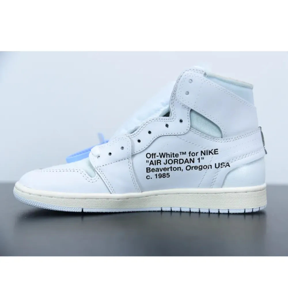 Off-White x Air Jordan 1 “White”  AQ0818-100