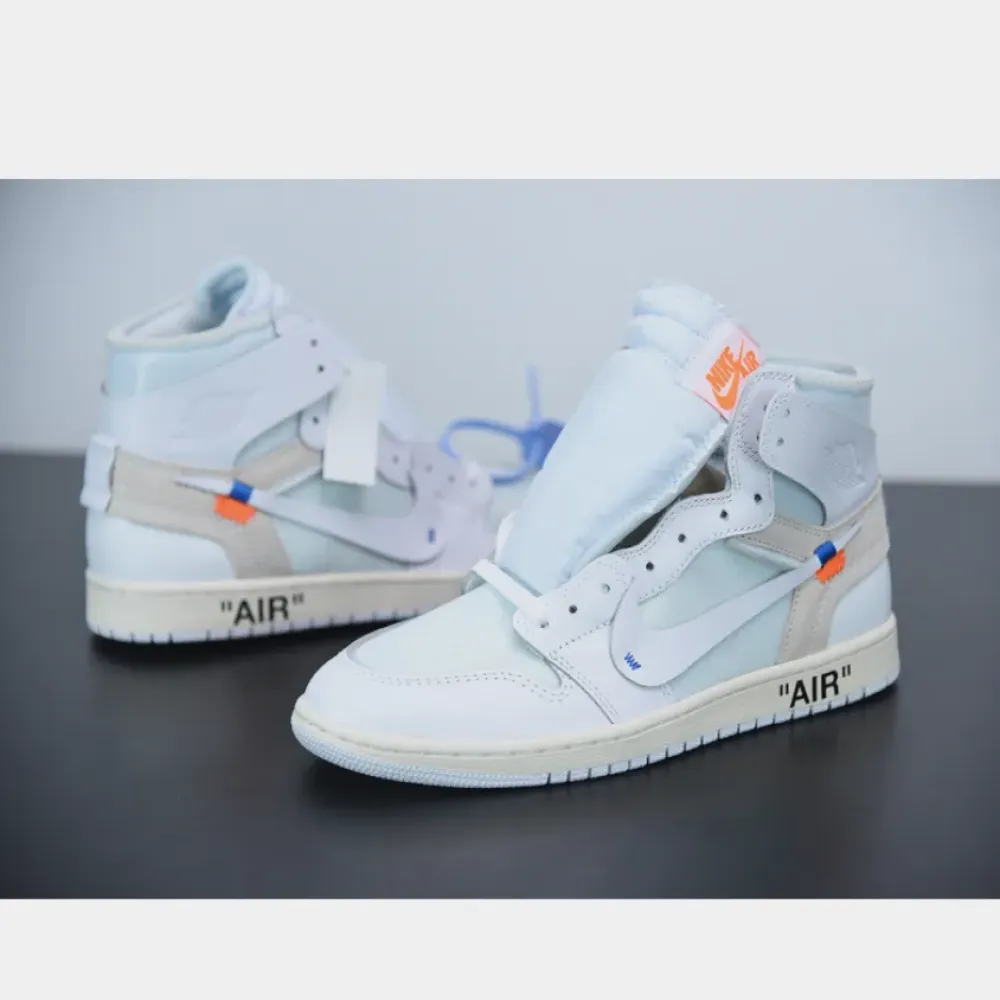 Off-White x Air Jordan 1 “White”  AQ0818-100