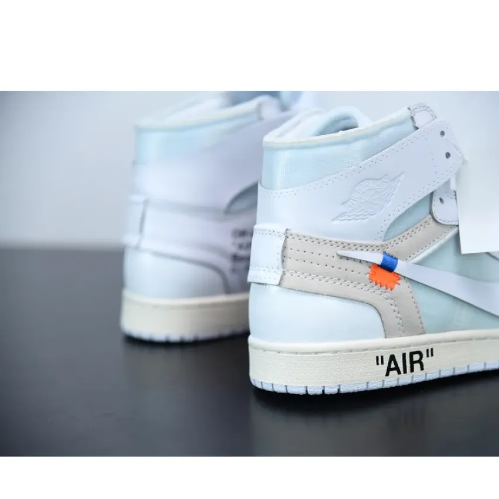 Off-White x Air Jordan 1 “White”  AQ0818-100