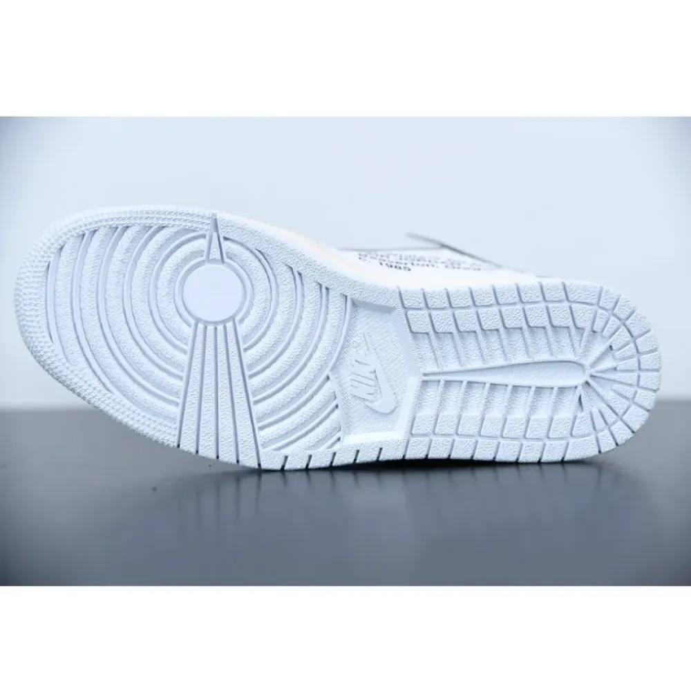 Off-White x Air Jordan 1 “White”  AQ0818-100