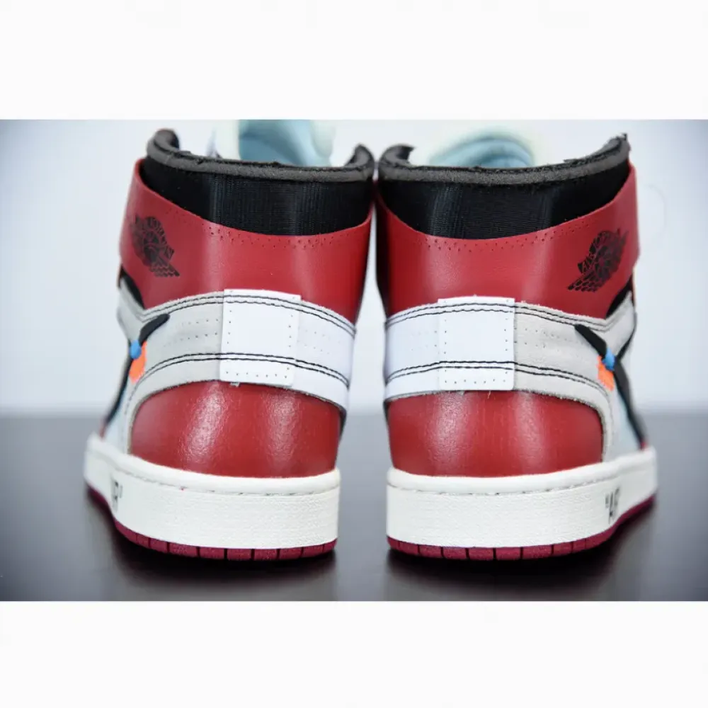 OFF-WHITE x Air Jordan 1 Retro High OG “The Ten” White/Black-Varsity Red AA3834-101