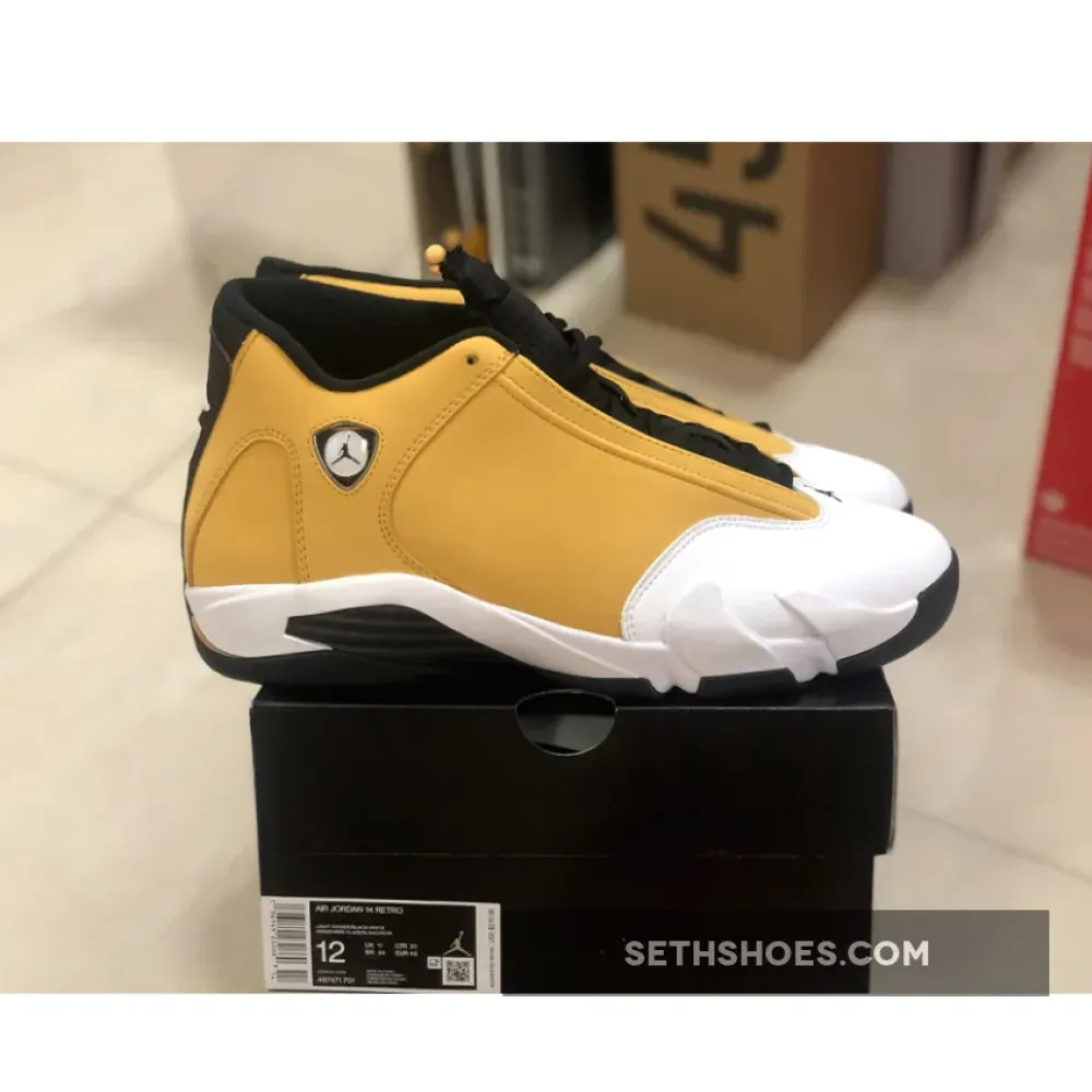 Air Jordan 14 “Ginger” Light Ginger/Black/White  487471-701