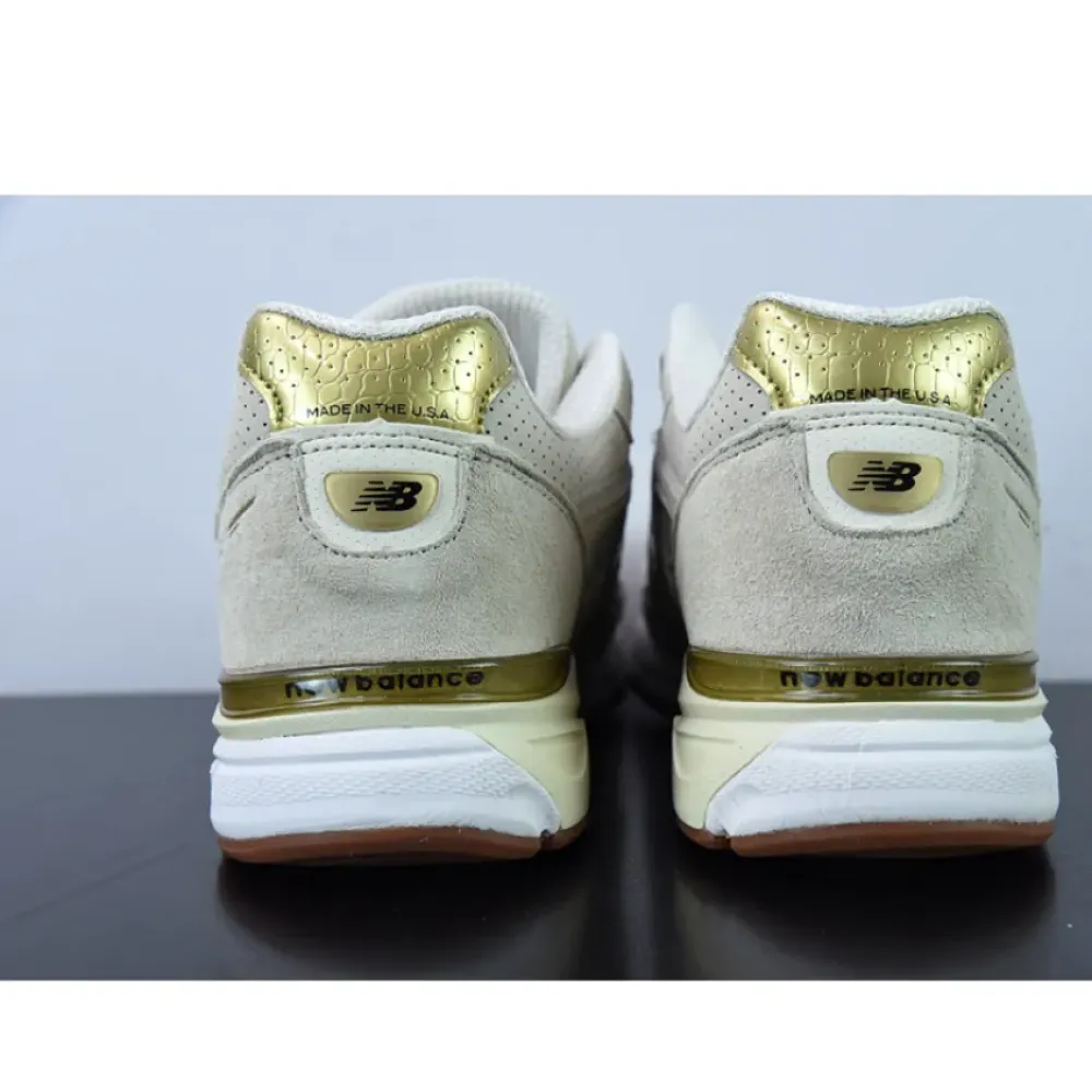 New Balance 990v4 Angora White/Gold  M990AG4