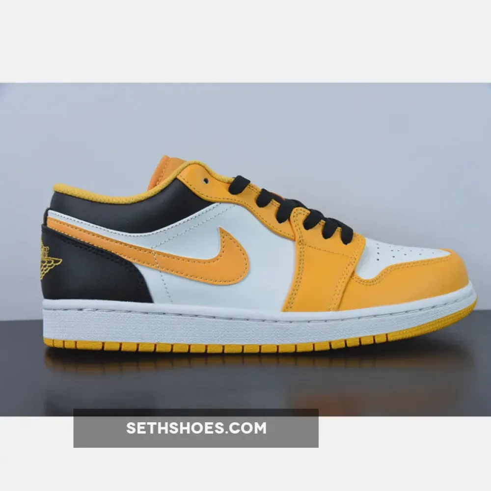 Air Jordan 1 Low ‘Taxi’ University Gold/White-Black  553558-701
