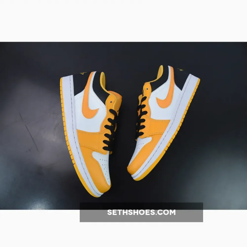 Air Jordan 1 Low ‘Taxi’ University Gold/White-Black  553558-701