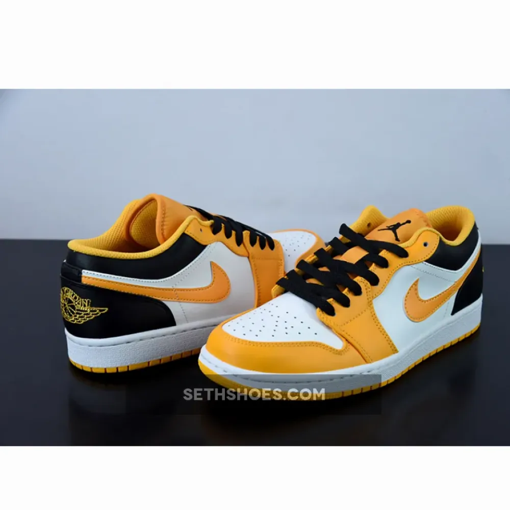 Air Jordan 1 Low ‘Taxi’ University Gold/White-Black  553558-701