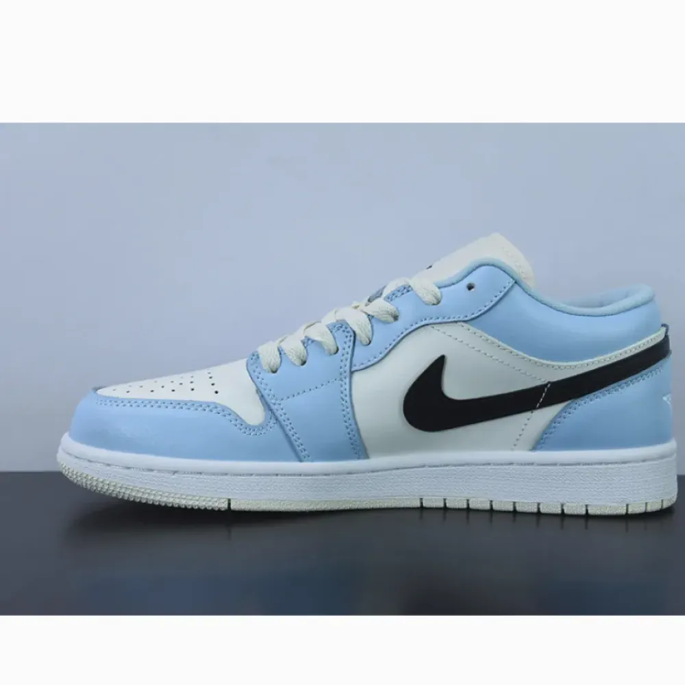 Air Jordan 1 Low Ice Blue Black  554723-401