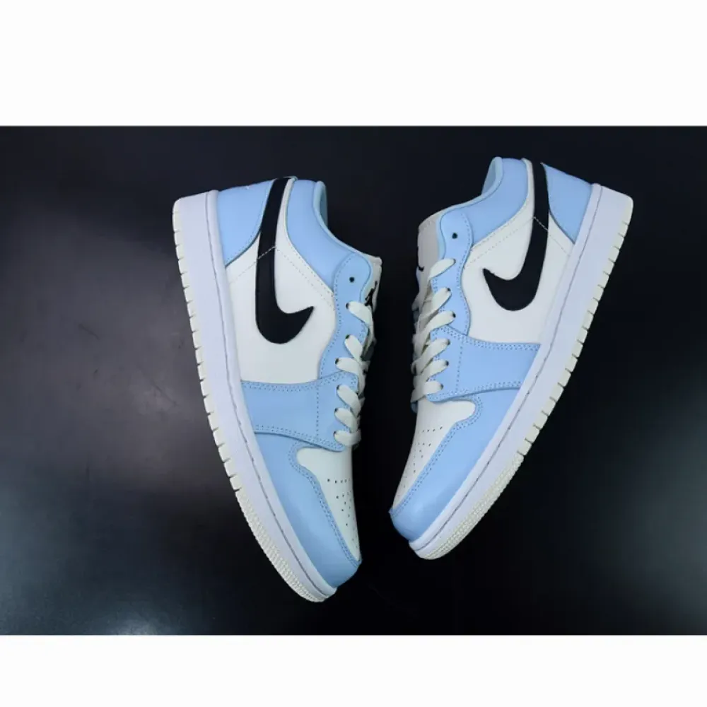 Air Jordan 1 Low Ice Blue Black  554723-401