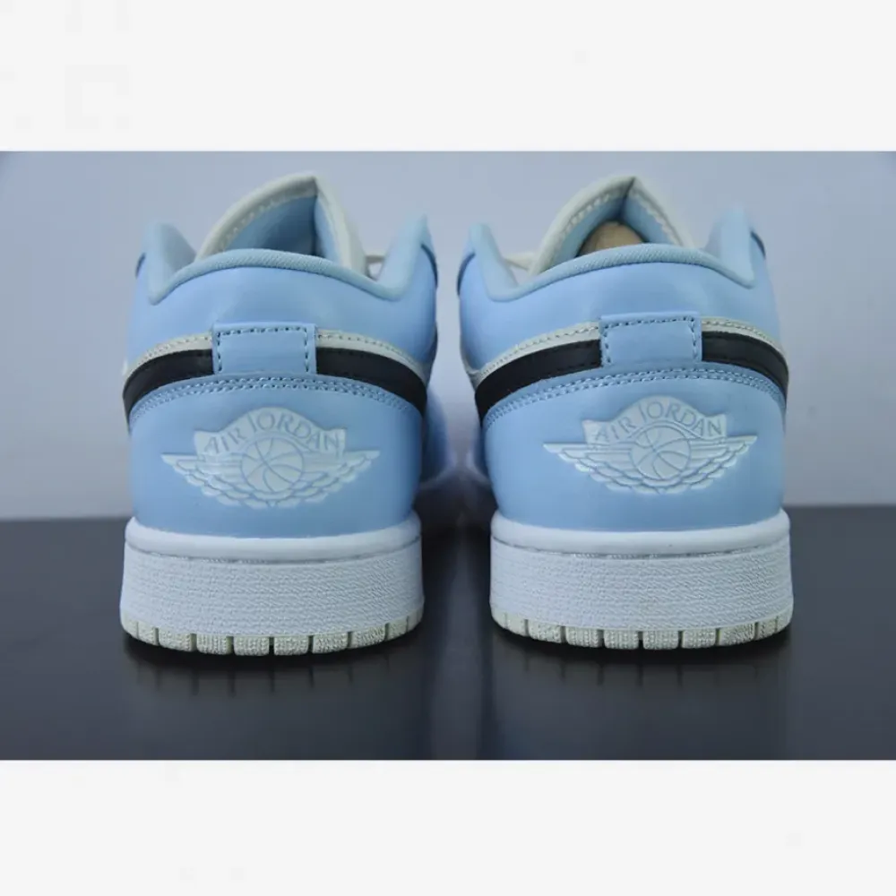 Air Jordan 1 Low Ice Blue Black  554723-401